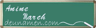 Anine March Visitenkarte